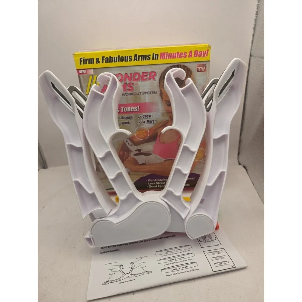 Wonder Arms Total Workout System AS SEEN ON TV White BRAND NEW OPEN BOX